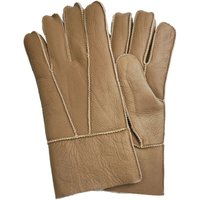 Infinity Leather Sheepskin Leather Gloves with Roll Up/Down Cuff in Tan | Size: 3XL