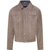 Goat Suede Jeans Jacket Nurmes Grey
