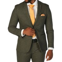 Wool Blend Tweed Formal Blazer 46R