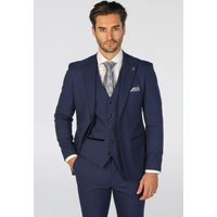 Checked 3 Piece Suit Tailored Fit Suit Formal Wedding 44R