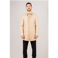 Wool Blend Classic Collar Overcoat 40R