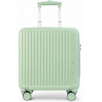Infinity Leather Hard Shell Cabin 44 x 22 x 38 cm TSA Secure Luggage Suitcase Suitable for Easyjet, Ryanair in Green