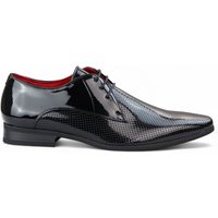 Pointed Toe Formal Lace Up Perforated Shoes