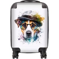 Warren Reed - Designer Jack Russell Dog Splashart Suitcase | Size: Cabin