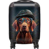 Warren Reed - Designer Hungarian Vizsla Dog Splashart Suitcase | Size: Small