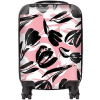 Warren Reed - Designer Nature Flat Spring Flower Suitcase in Pink | Size: Small
