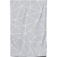 Warren Reed - Designer Geometric Triangle Pattern Tea Towel in Grey