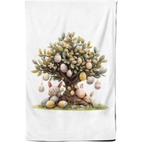Warren Reed - Designer Easter Egg Tree Design Tea Towel