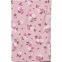 Warren Reed - Designer Pretty Pink Flower Pattern Tea Towel