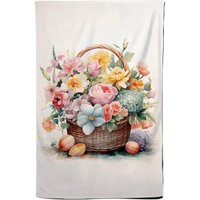 Warren Reed - Designer Easter Watercolour Basket Tea Towel