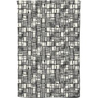 Warren Reed - Designer Irregular Sketched Block Textured Tea Towel in Grey