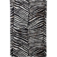 Warren Reed - Designer Zebra Pattern Tea Towel in Black