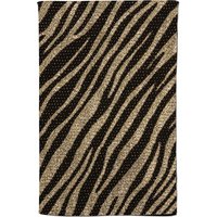 Warren Reed - Designer Golden Zebra Print Tea Towel in Brown