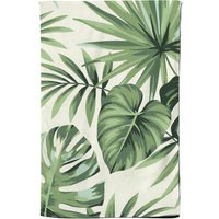 Warren Reed - Designer Exotic Palm Leaves Tea Towel in Green