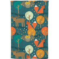 Warren Reed - Designer Wild Nightlife Tea Towel in Green
