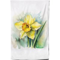 Warren Reed - Designer Watercolour Daffodil Tea Towel