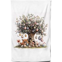 Warren Reed - Designer Easter Egg Tree Tea Towel