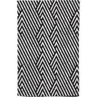 Warren Reed - Designer Oblique Black Grunge Pattern Tea Towel