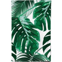 Warren Reed - Designer Tropical Jungle Leaf Pattern Tea Towel in Green