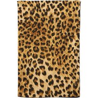 Warren Reed - Designer Wild Animal Pattern Tea Towel in Brown