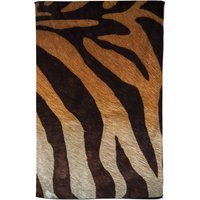Warren Reed - Designer Tiger Skin Print Tea Towel in Brown