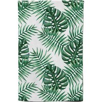 Warren Reed - Designer Watercolour Tropical Leaves Tea Towel in Green