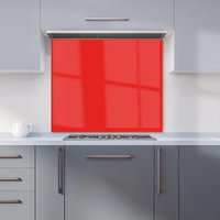 Warren Reed - Designer Fire Engine Red Kitchen Splashback | Size: 700mm x 650mm