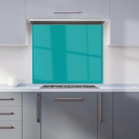 Warren Reed - Designer Teal Blue Kitchen Splashback | Size: 900mm x 750mm