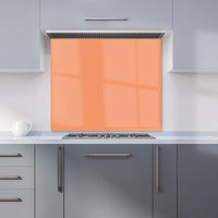 Warren Reed - Designer Faded Orange Kitchen Splashback | Size: 900mm x 650mm