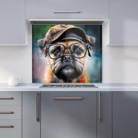 Warren Reed - Designer Border Terrier Dog Splashart Kitchen Splashback | Size: 900mm x 750mm