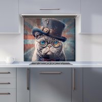 Warren Reed - Designer British Shorthair Cat Kitchen Splashback | Size: 900mm x 750mm