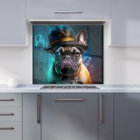 Warren Reed - Designer French Bulldog Splashart Kitchen Splashback | Size: 700mm x 650mm