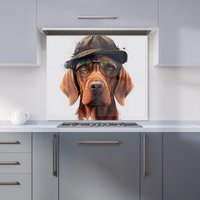 Warren Reed - Designer Hungarian Vizsla Dog Splashart Kitchen Splashback | Size: 900mm x 750mm