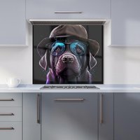 Warren Reed - Designer Labrador Retriever Dog Splashart Kitchen Splashback | Size: 900mm x 650mm