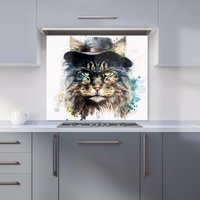 Warren Reed - Designer Norwegian Forest Cat Splashart Kitchen Splashback | Size: 700mm x 650mm