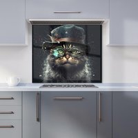 Warren Reed - Designer Norwegian Forest Cat Kitchen Splashback | Size: 600mm x 600mm