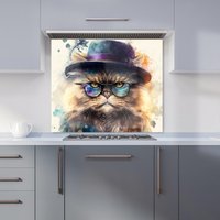 Warren Reed - Designer Persian Cat Splashart Kitchen Splashback | Size: 600mm x 600mm