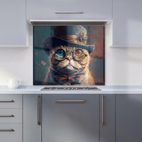 Warren Reed - Designer Scottish Fold Cat Kitchen Splashback | Size: 600mm x 650mm