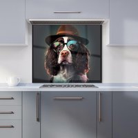 Warren Reed - Designer Springer Spaniel Dog Splashart Kitchen Splashback | Size: 900mm x 650mm