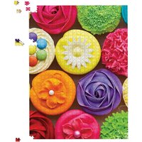 Warren Reed - Designer Bright Colourful Cupcakes Jigsaw Puzzle in Yellow | Size: 1000 Pieces