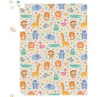 Warren Reed - Designer Cute Pastel Jungle Animals Jigsaw Puzzle in Yellow | Size: 500 Piece