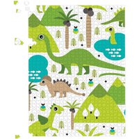 Warren Reed - Designer Baby Dinosaur Print Jigsaw Puzzle in Green | Size: 500 Piece