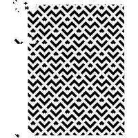 Warren Reed - Designer Black & White Abstract Pattern Jigsaw Puzzle | Size: 500 Piece