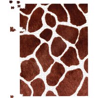 Warren Reed - Designer Giraffe Spots Print Jigsaw Puzzle in Brown | Size: 500 Piece