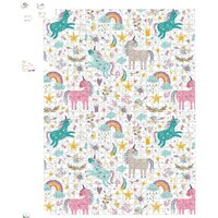 Warren Reed - Designer Unicorn & Rainbows Jigsaw Puzzle in Blue | Size: 1000 Pieces