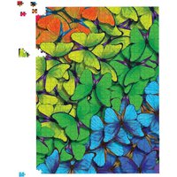 Warren Reed - Designer Multicoloured Butterflies Jigsaw Puzzle in Green | Size: 1000 Pieces