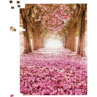 Warren Reed - Designer Pink Flower Tree Tunnel Jigsaw Puzzle | Size: 1000 Pieces