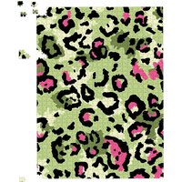 Warren Reed - Designer Green & Pink Leopard Print Jigsaw Puzzle | Size: 1000 Pieces