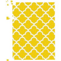 Warren Reed - Designer Geometric Yellow Quatrefoil Wave Jigsaw Puzzle | Size: 1000 Pieces