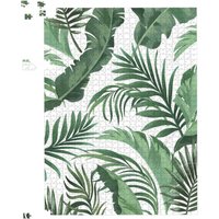 Warren Reed - Designer Trendy Tropical Leaves Jigsaw Puzzle in Green | Size: 500 Piece